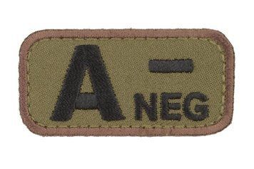 Нашивка BloodType : A-NEG - forest [MIL-SPEC MONKEY] (для страйкбола) MSM-30-016692 фото