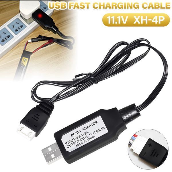 Зарядний пристрій USB через балансир для АКБ LiPo та Li-ion 11,1V (3S) [AirsoftParts] (для страйкболу) USB-LiPo-11-1 фото