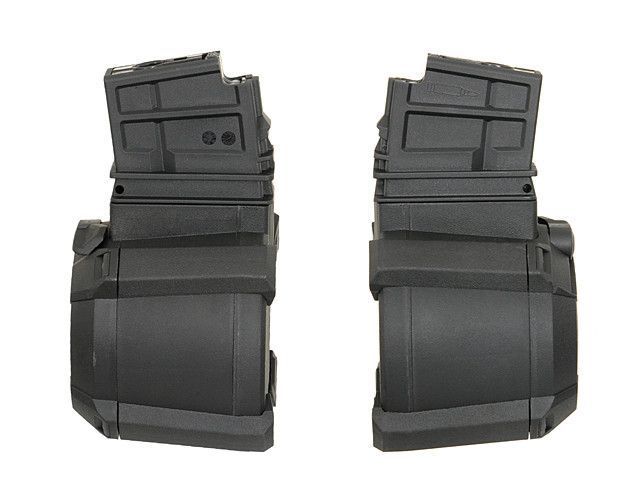 Elektryczny magazynek bębnowy na 1200 kulek do G36 - Black [BattleAxe] (для страйкболу) FBP1836 фото