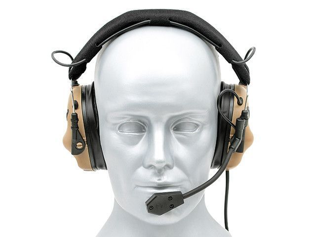Активні навушники з мікрофоном M32 Tactical Mod 3 - TAN [EARMOR] M32-TN фото