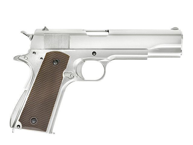 Страйкбольный пистолет 1911 с системой Gas Blowback (GBB) &mdash; Silver [Golden Eagle] 3305SV фото
