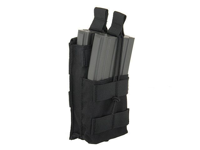 Одинарный подсумок на 2 магазина M4/M16/AR-15 - Black [8FIELDS] (для страйкбола) M51613092-BK фото