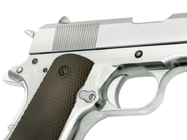 Страйкбольный пистолет 1911 с системой Gas Blowback (GBB) &mdash; Silver [Golden Eagle] 3305SV фото