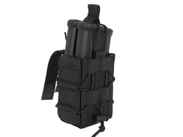 Быстрый двойной подсумок MOLLE для магазинов - Black [8FIELDS]&nbsp;(для страйкбола) M51613223-BK фото