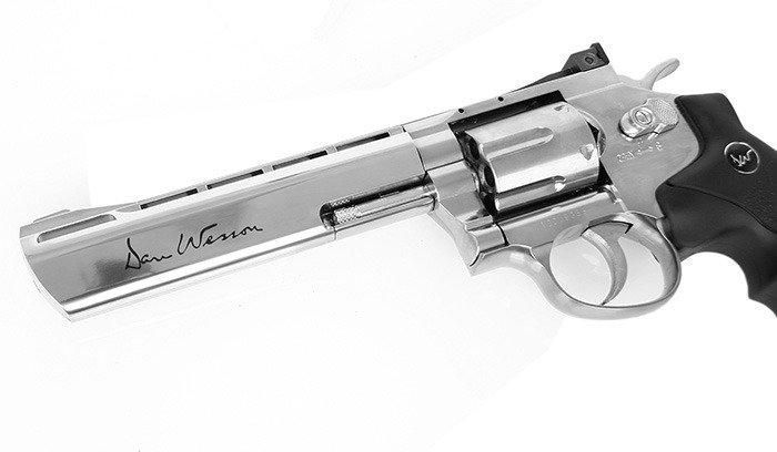 ASG - Dan Wesson 6" Revolver airsoft - Silver - 17115 (для страйкболу) 10509 фото