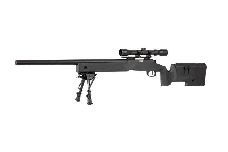 Снайперская винтовка SA-S02 CORE&trade; с оптикой и сошками - Black [Specna Arms] (для страйкбола) SPE-03-026051 фото