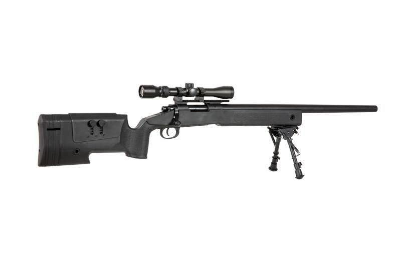 Снайперская винтовка SA-S02 CORE&trade; с оптикой и сошками - Black [Specna Arms] (для страйкбола) SPE-03-026051 фото