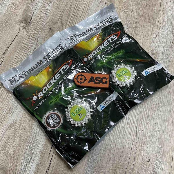 Шары Rockets Platinum Series BIO 0,23g - 1kg [ROCKETS PLATINUM]&nbsp;(для страйкбола) PLA-16-007246 фото