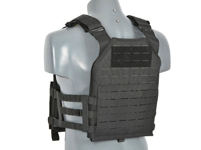 Buckle Up Assault Plate Carrier Laser-Cut з підсумком на магазини - Black [8FIELDS] M51611072-BK фото