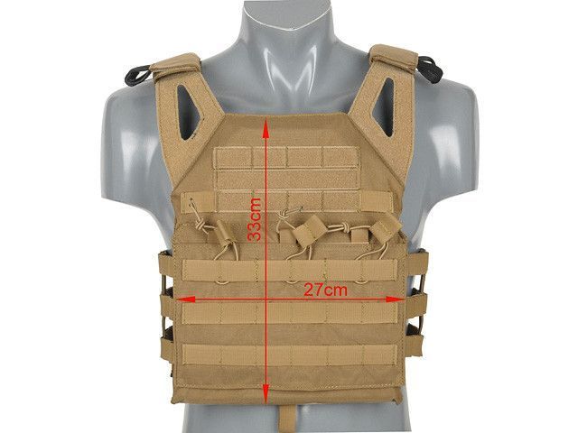 Jump Plate Carrier V2 з аналогом балістичних плит &mdash; Black [8FIELDS PREMIUM] M51611025-2-BK(COR) фото