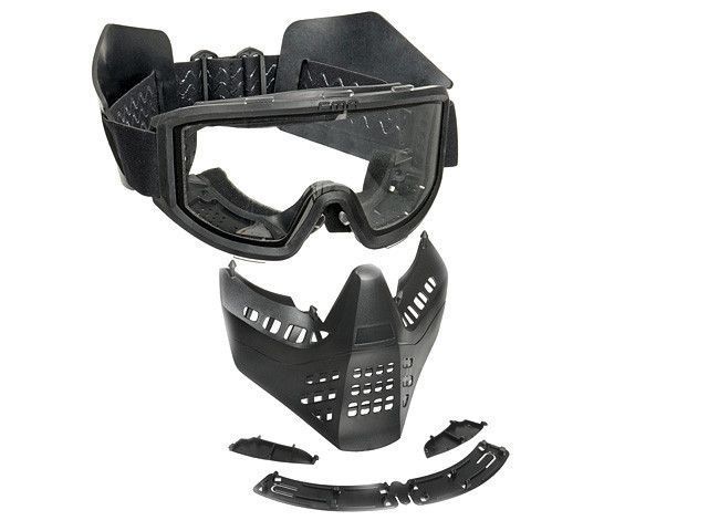 Gogle ze zdejmowaną maską - Black [FMA] (для страйкболу) TB1338-BK фото