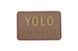 Нашивка 3D - YOLO - tan [GFC Tactical] GFT-30-009543 фото