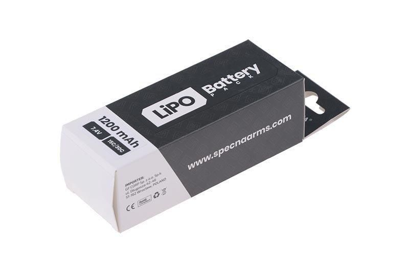 Аккумулятор LiPo 7,4V 1200mAh 15/30C [Specna Arms]&nbsp;(для страйкбола) SPE-06-022011 фото