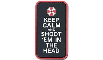 4TAC - PVC Patch - Keep Calm and Shoot'em in the Head (для страйкбола) 12152 фото