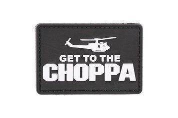 Нашивка 3D - Get to the Choppa - czarna [GFC Tactical] (для страйкбола) GFT-30-018031 фото