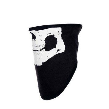 101 Inc. - Biker Mask with Long Skull Print - Black - 219317 24304 фото