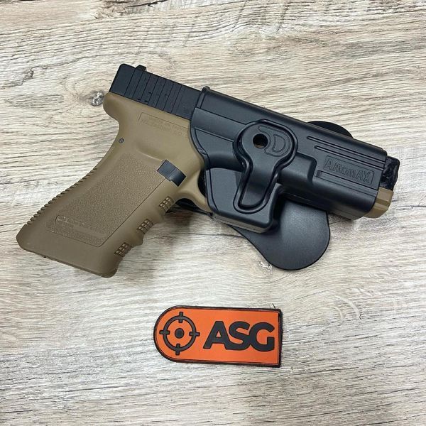 Кобура страйкбольная для G17/G19/G18 - Black [Amomax] AM-GAG фото