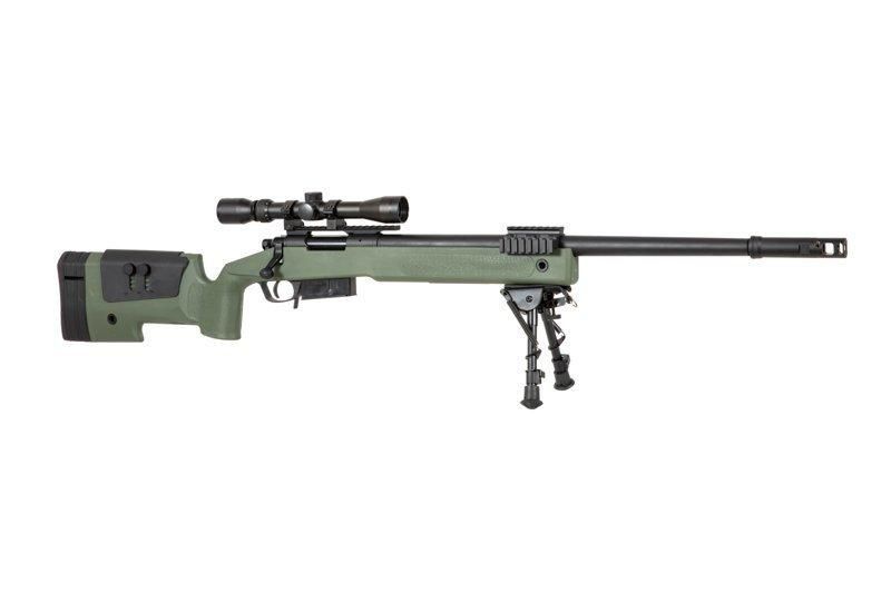 Страйкбольный аналог karabinu wyborowego SA-S03 CORE&trade; z lunetą i dw&oacute;jnogiem - oliwkowa [Specna Arms] (для страйкболу) SPE-03-026061 фото