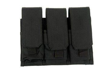 Потрійний подсумок для магазинів типу M4/M16 - black [GFC Tactical] (для страйкболу) GFT-19-000434 фото