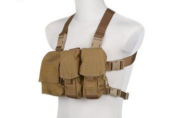 Легкая разгрузка тактическая тип Chest Rig SIMPLM - Coyote Brown [Emerson] (для страйкбола) EME-18-012917 фото