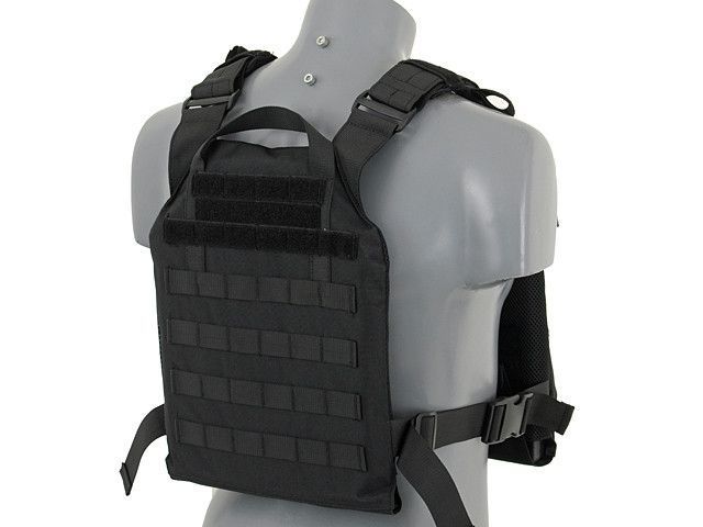 Штурмовий Plate Carrier з аналогом балістичних пластин - Black [8FIELDS] (для страйкболу) M51611027-1-BK фото