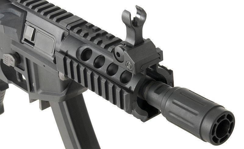 PDW SBR Shorty - Black [King Arms] (для страйкболу) KA-AG-229-BK фото