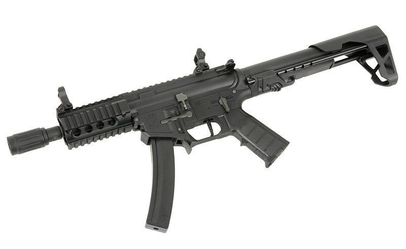 PDW SBR Shorty - Black [King Arms] (для страйкболу) KA-AG-229-BK фото