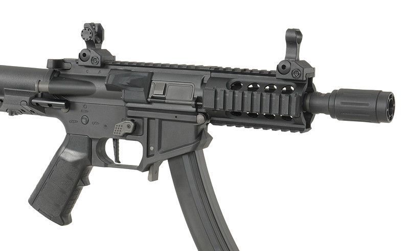 PDW SBR Shorty - Black [King Arms] (для страйкболу) KA-AG-229-BK фото