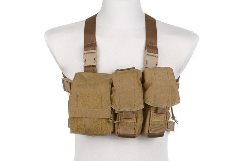 Легкая разгрузка тактическая тип Chest Rig SIMPLM - Coyote Brown [Emerson] (для страйкбола) EME-18-012917 фото