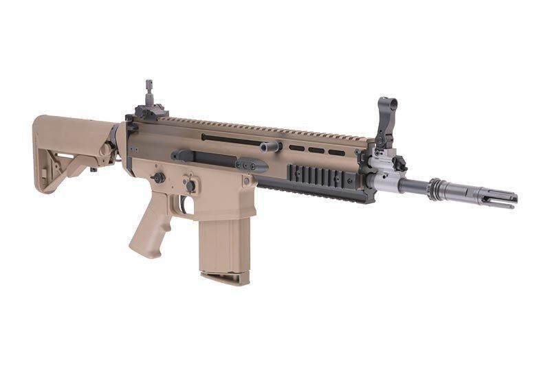 Штурмовая винтовка SCAR-H SF Open Bolt - tan [WE] (для страйкбола) WET-02-019738 фото