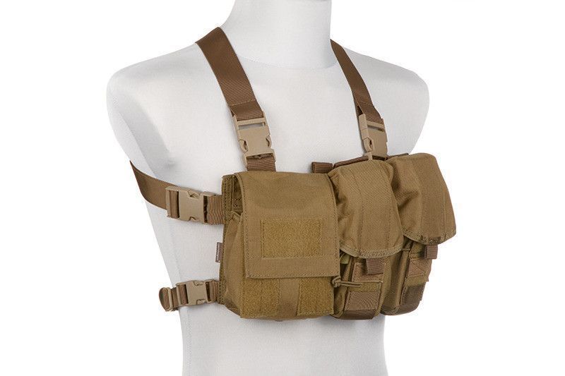 Легкая разгрузка тактическая тип Chest Rig SIMPLM - Coyote Brown [Emerson] (для страйкбола) EME-18-012917 фото