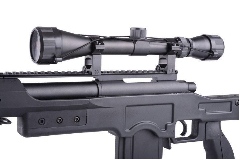 Гвинтівка снайперська MB4412D &mdash; з оптикою та сошками &mdash; Black [WELL] (для страйкболу) WEL-03-009598 фото