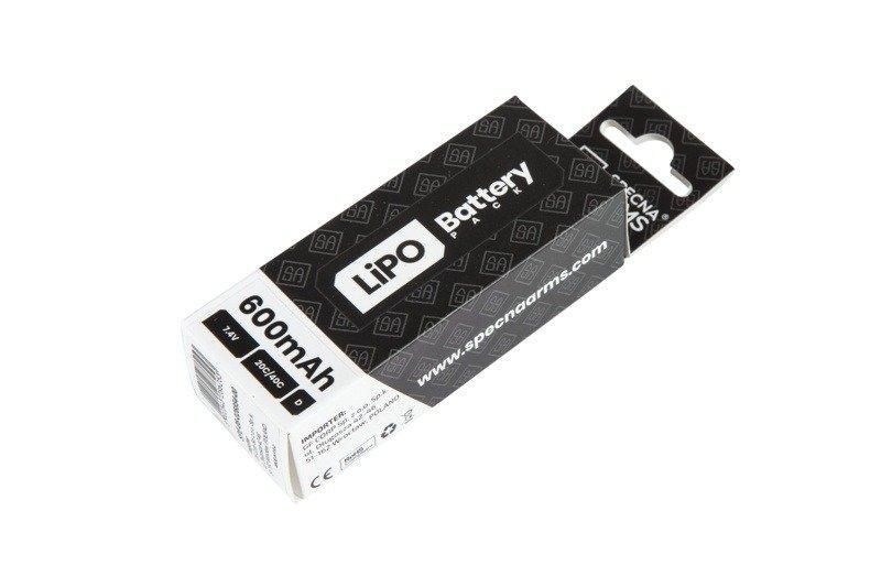 Аккумулятор LiPo 7,4V 600mAh 20/40C для PDW - T-Connect (Deans) [Specna Arms] (для страйкбола) SPE-06-026854 фото