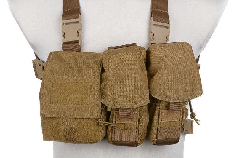 Легкая разгрузка тактическая тип Chest Rig SIMPLM - Coyote Brown [Emerson] (для страйкбола) EME-18-012917 фото