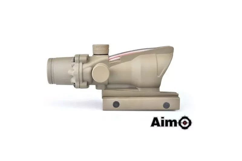Прицел колиматорный ACOG (с оптическим волокном) - tan [AIM-O] (для страйкбола) AMO-10-013653 фото