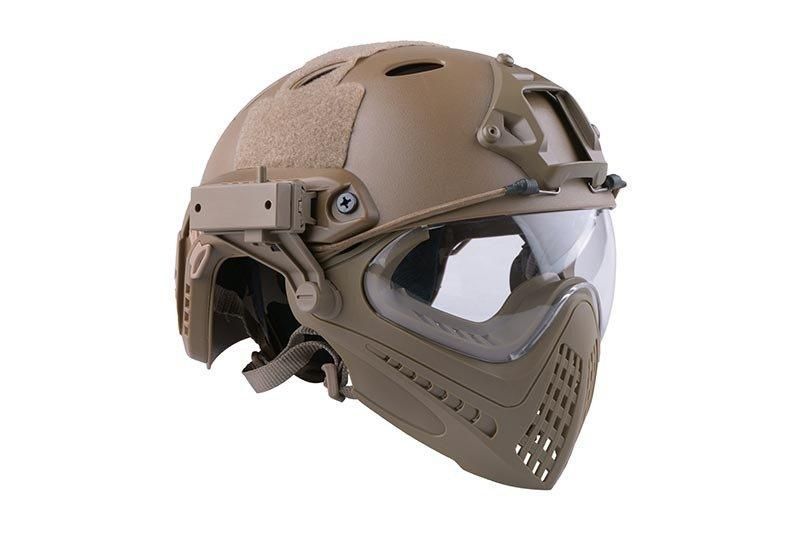 Аналог шолома FAST PJ Piloteer - Tan [Ultimate Tactical] (для страйкболу) UTT-21-019330 фото