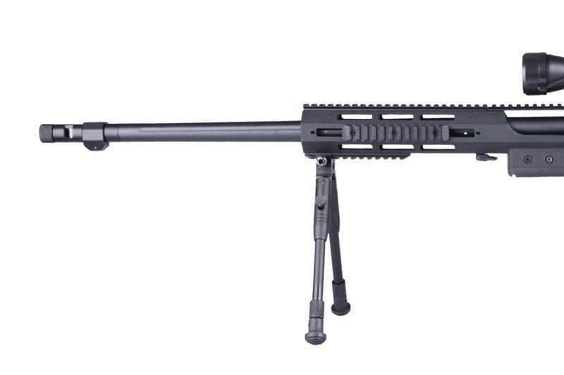 Гвинтівка снайперська MB4412D &mdash; з оптикою та сошками &mdash; Black [WELL] (для страйкболу) WEL-03-009598 фото