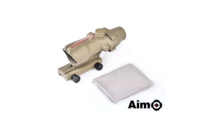 Прицел колиматорный ACOG (с оптическим волокном) - tan [AIM-O] (для страйкбола) AMO-10-013653 фото
