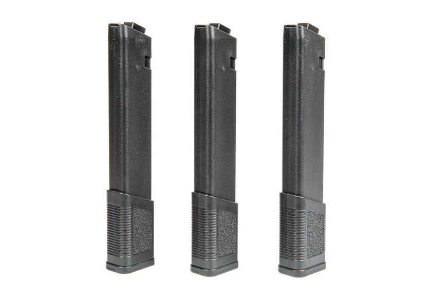 Набір 3 магазинів Mid-Cap 120 куль для приводів KWA Ronin TK.45 [KWA] (для страйкболу) KWA-05-029284 фото