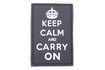 Нашивка 3D - Keep Calm And Carry On - black [GFC Tactical] (для страйкболу) GFT-30-006394 фото