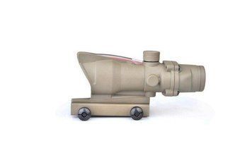 Страйкбольный аналог lunety ACOG 4X32C (z podświetleniem światłowodowym) - tan [AIM-O] (для страйкболу) AMO-10-013656 фото