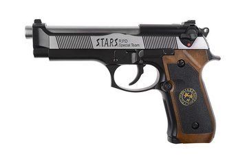 Страйкбольный пистолет Samurai Edge Standard V2. M9 Full Auto - Black/silver [WE] (для страйкбола) WET-02-019792 фото