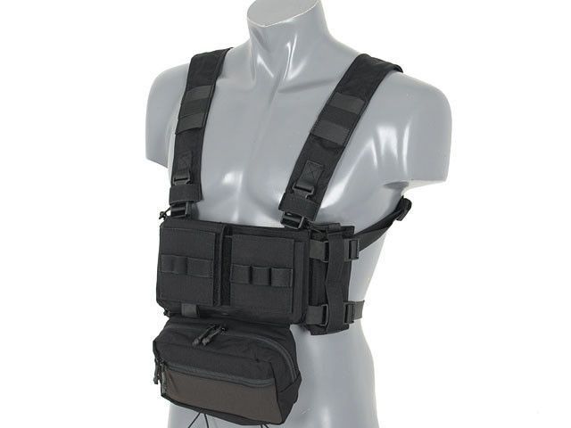 Micro MK3 Chest Rig - Black [Emerson] (для страйкболу) EM2961BK фото
