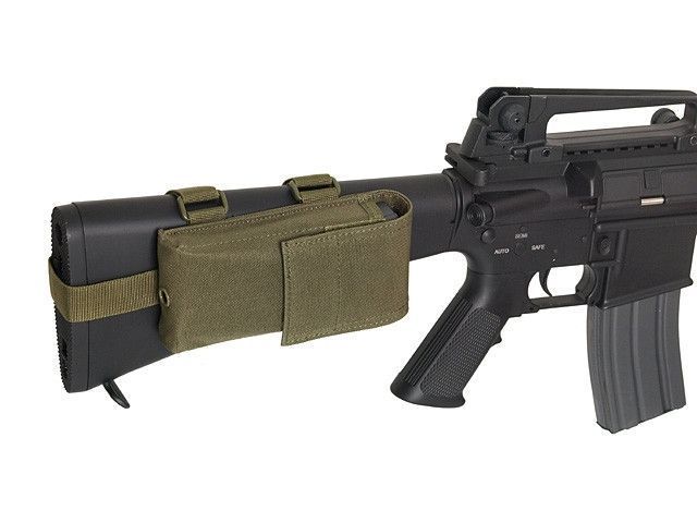 Подсумок для переноски магазинов M4 / M15 / M16 на приклад - Olive [8FIELDS]&nbsp;(для страйкбола) M51613200-OD фото