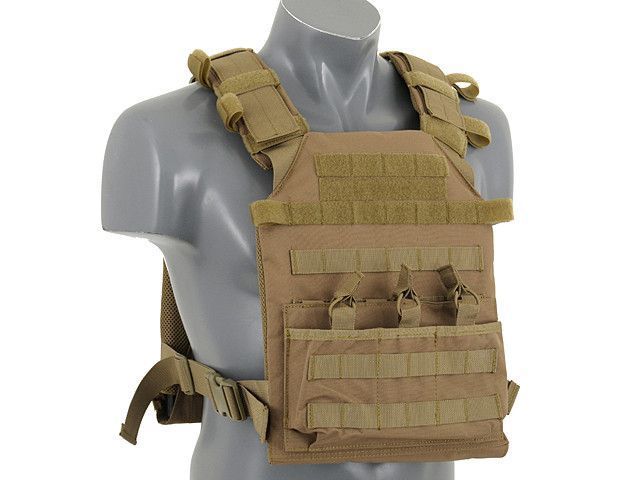 Штурмовий Plate Carrier з аналогом балістичних пластин - Coyote [8FIELDS] (для страйкболу) M51611027-1-TAN фото