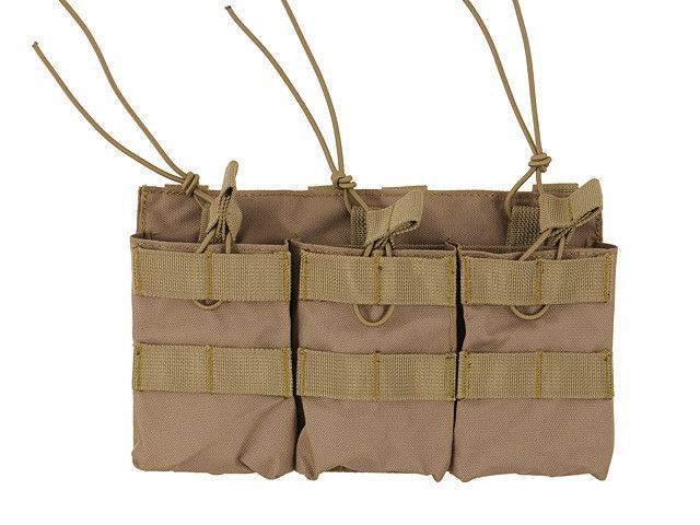 Открытый тройной подсумок для магазинов 7.62 - Coyote [8FIELDS] (для страйкбола) M51613110-TAN фото