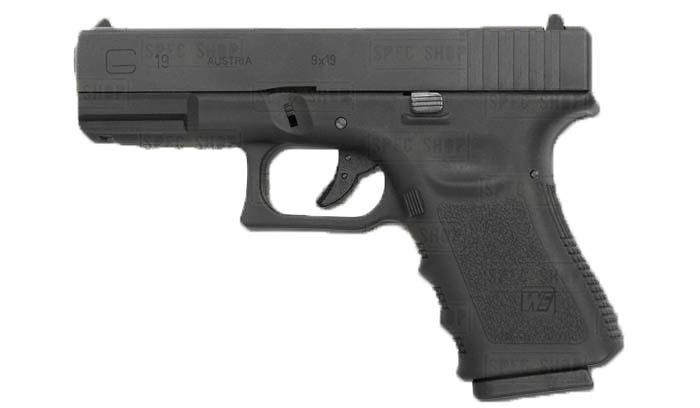 ПИСТОЛЕТ GLOCK 19 GEN.3 METAL GBB GREEN GAS - Black [WE] (для страйкбола) 012104 фото