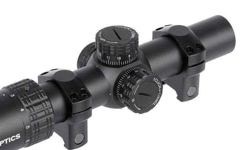 Оптический прицел Victoptics S6 1-6x24 - Black [Vector Optics] (для страйкбола) OPSL22P фото