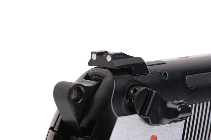 Страйкбольный пистолет Samurai Edge Standard V2. M9 Full Auto - Black/silver [WE] (для страйкбола) WET-02-019792 фото