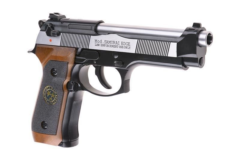 Страйкбольный пистолет Samurai Edge Standard V2. M9 Full Auto - Black/silver [WE] (для страйкбола) WET-02-019792 фото